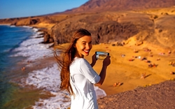 Playa del Papagayo auf Lanzarote, Spanien