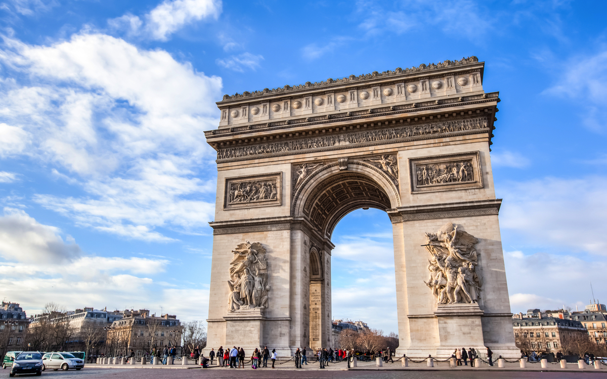 Arc de Triomphe in Paris, Frankreich