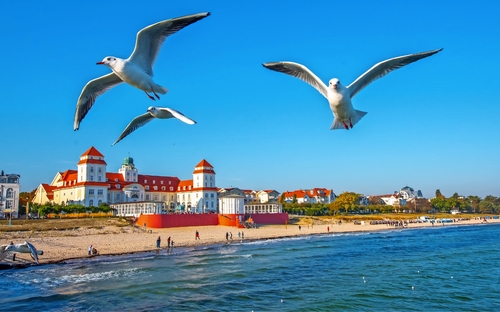 Strandpromenade von Binz auf Rügen