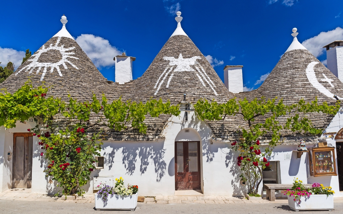 Alberobello in Apulien, Italien