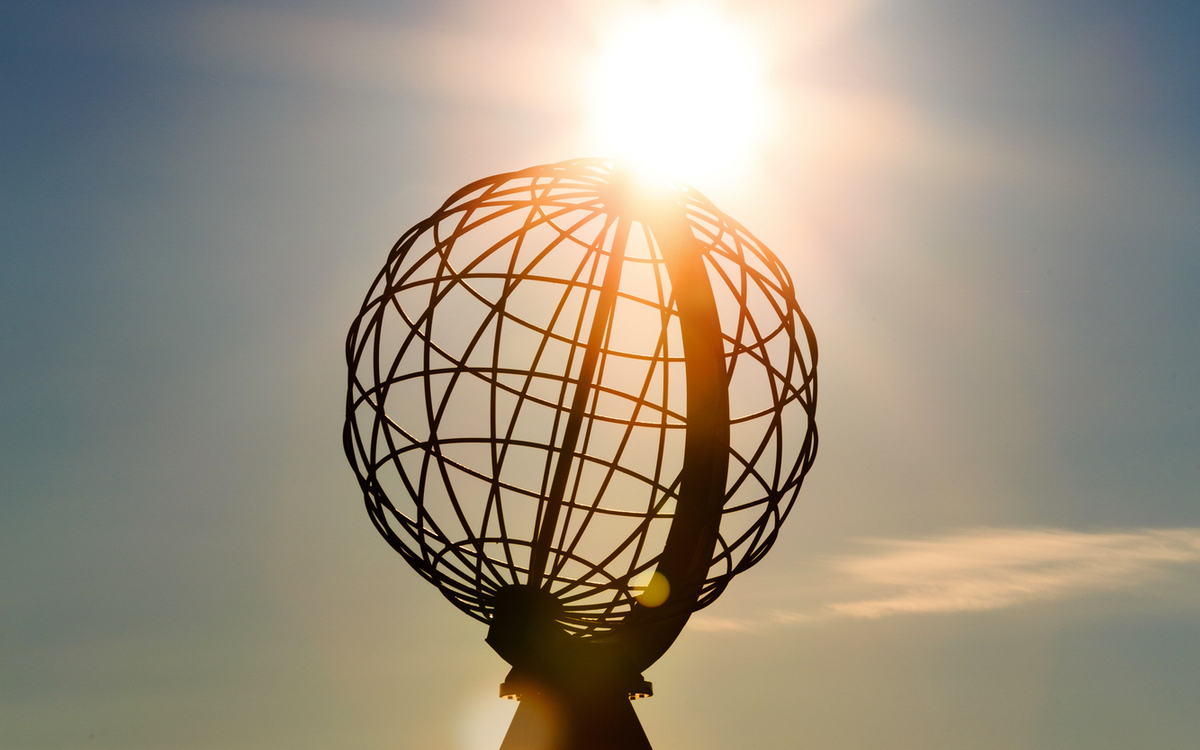 Mitternachtssonne am Nordkap