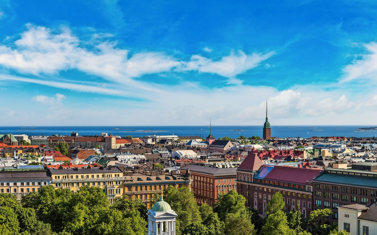 Panoramablick von Helsinki