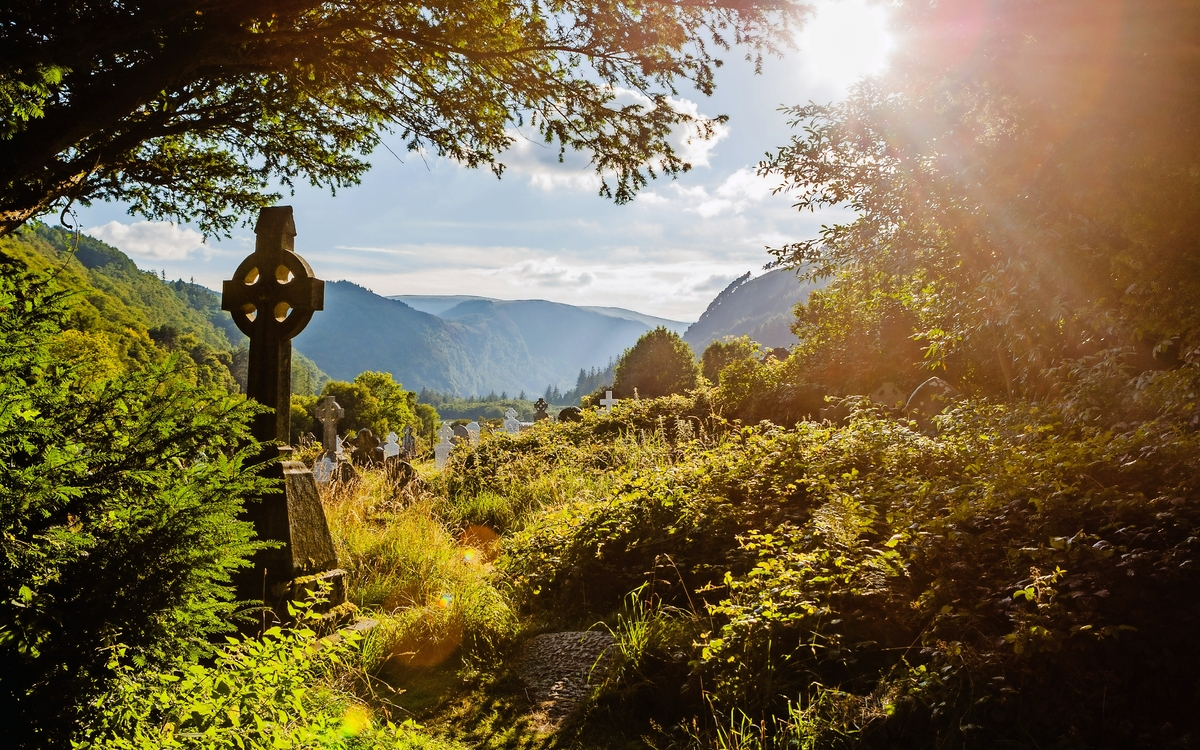 keltisches Kreuz in Glendalough