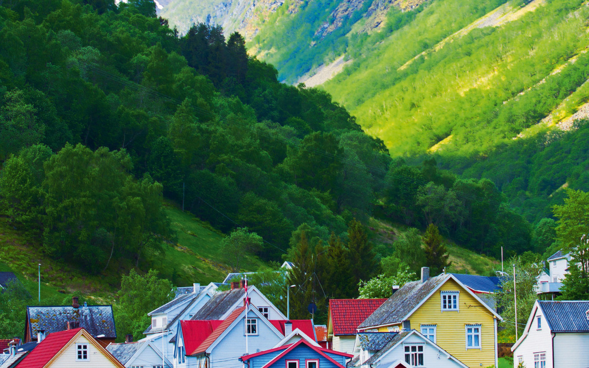 Geiranger am Geirangerfjord, Norwegen