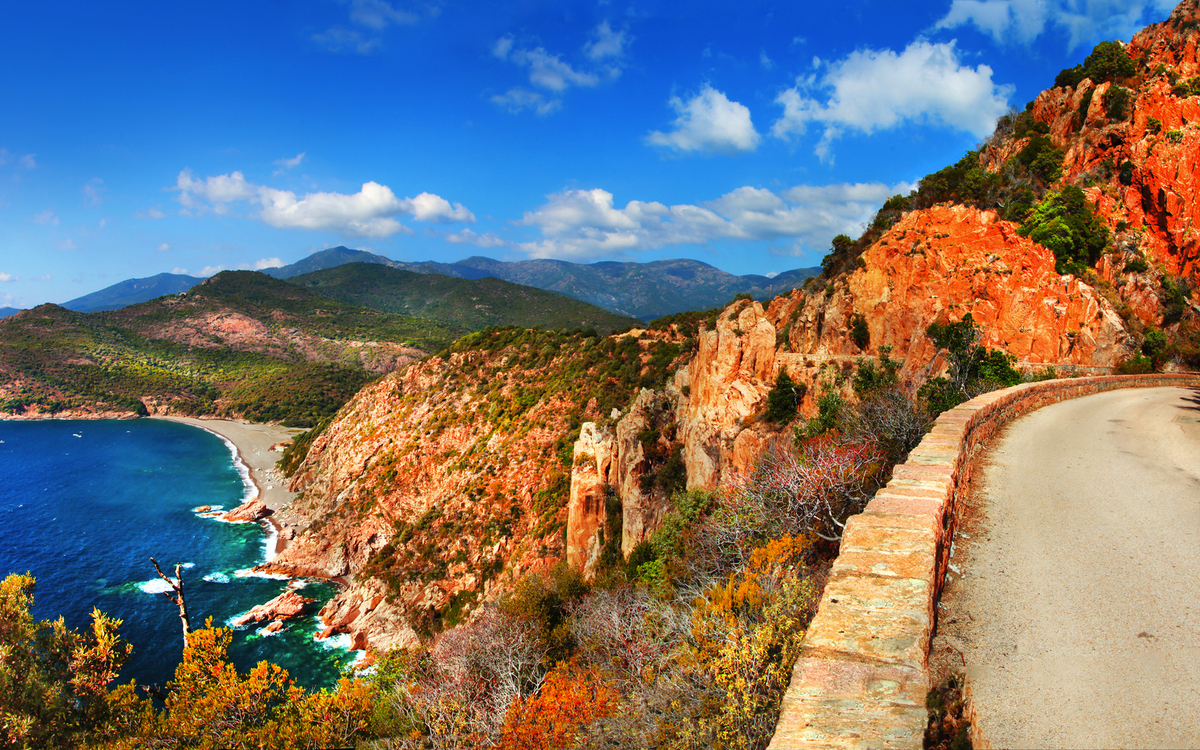 Küste von Calanche auf Korsika