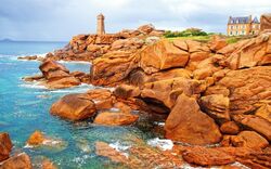 Pink Granite Coast. Brittany, France