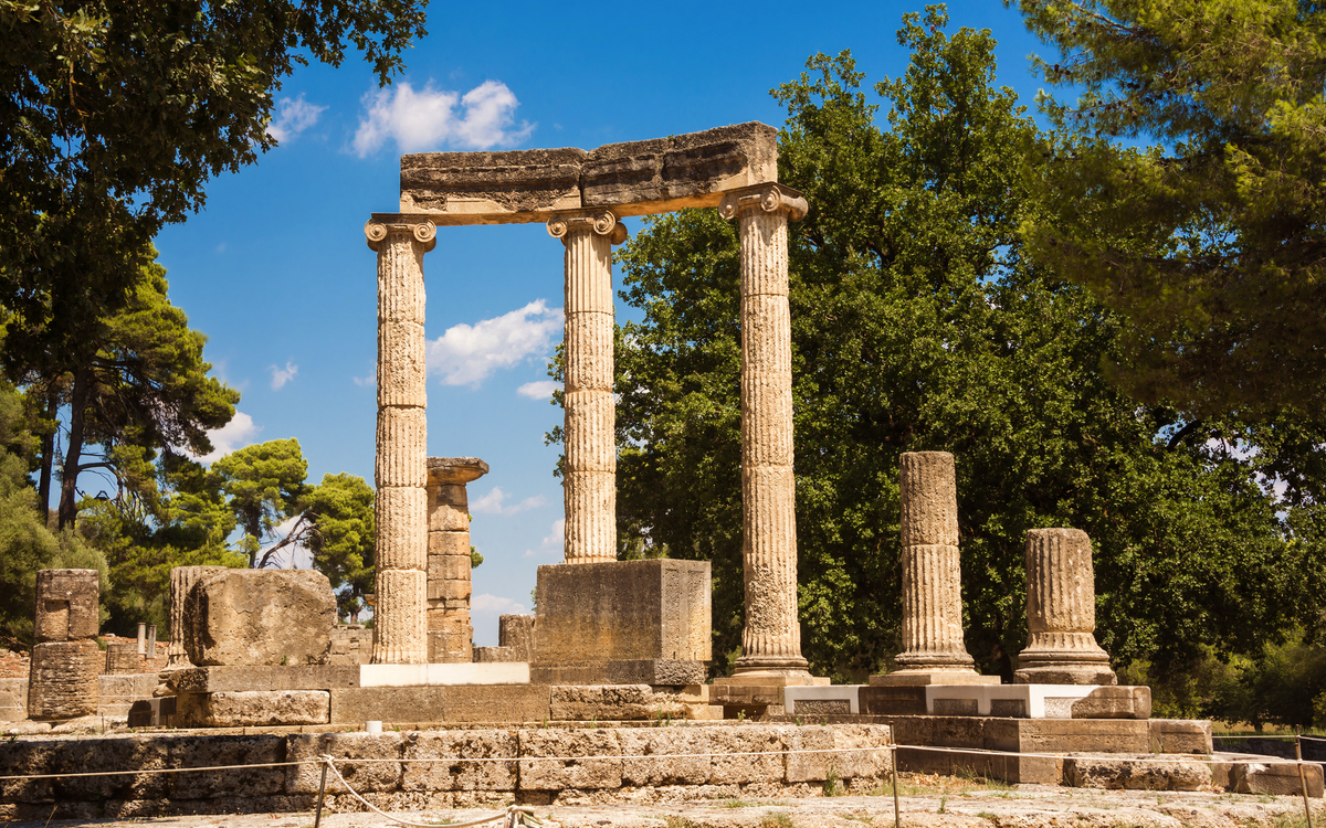 Ruinen des antiken Olympia