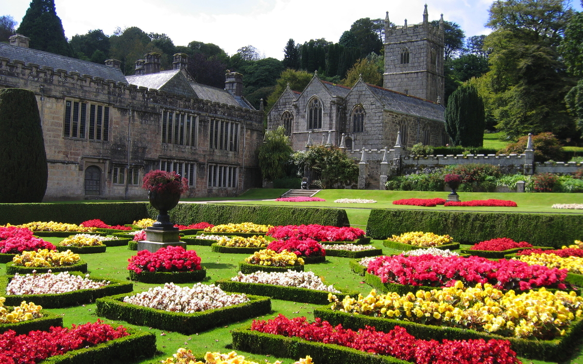 Lanhydrock House ist ein Herrenhaus nahe der englischen Stadt Bodmin in Cornwall, Vereinigtes Königreich