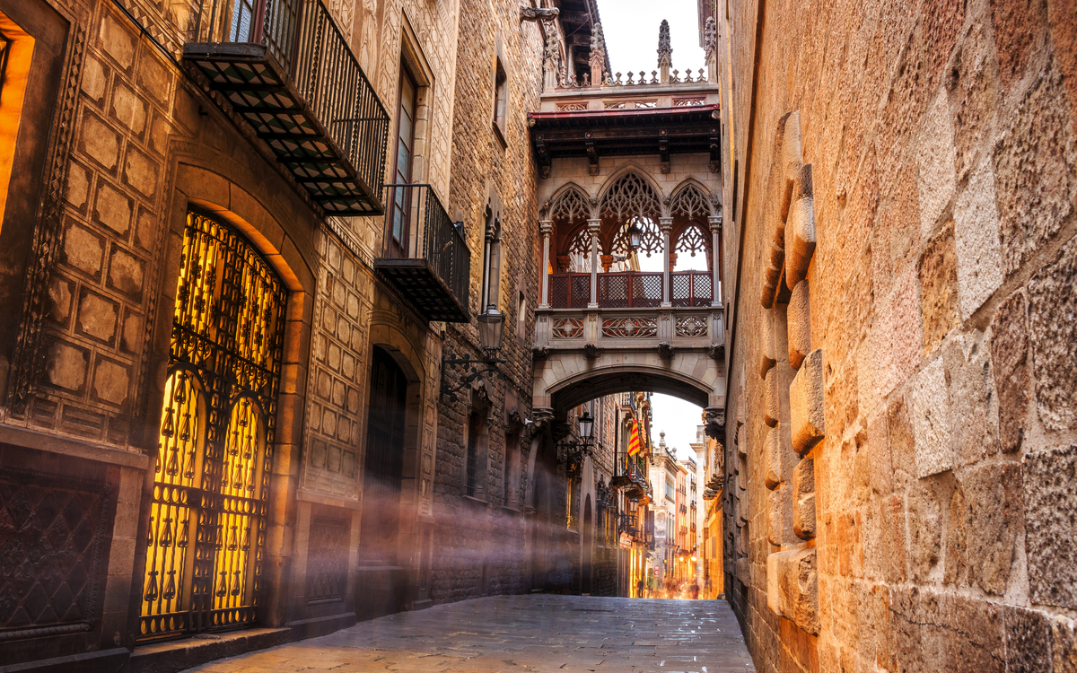 Stadtviertel Barri Gòtic in Barcelona
