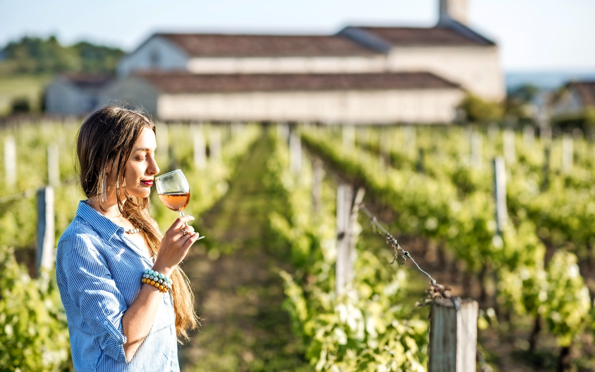 Weinverkostung in der Bordeaux-Region