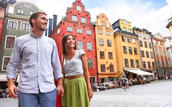 Paare in Stockholm, Schweden, Europa