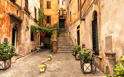 Gasse im alten Teil von Rom