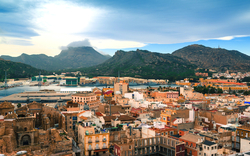 Panoramablick auf die Stadt Cartagena