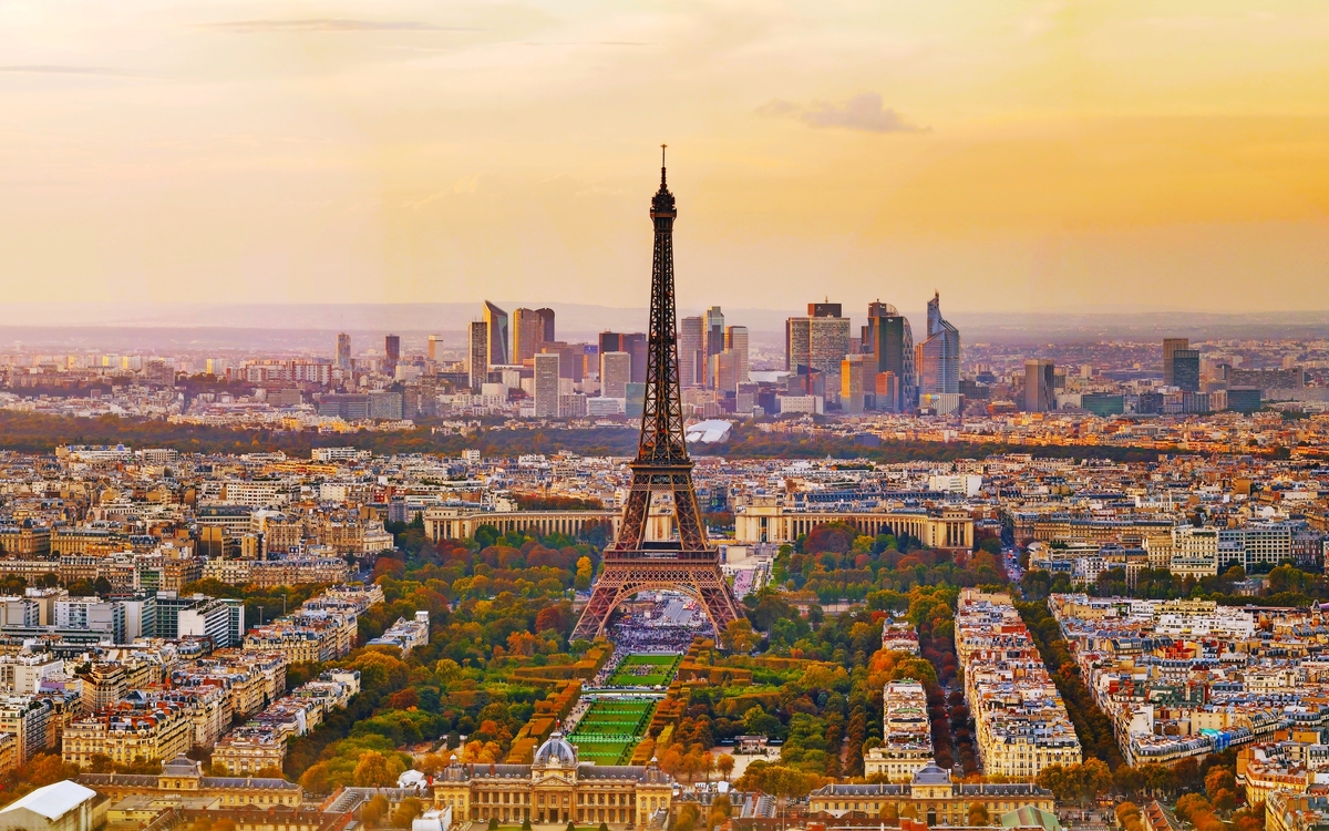 Luftaufnahme von Paris