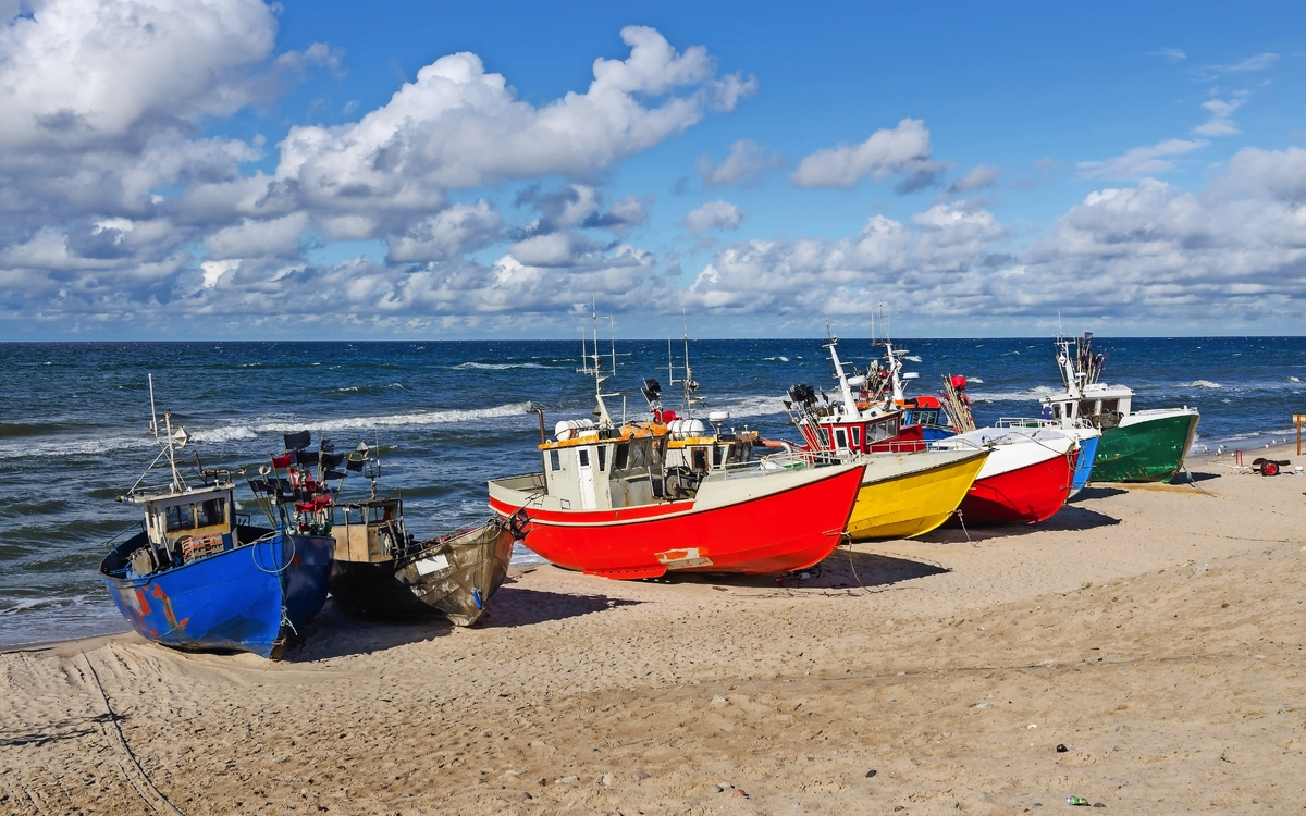 Fischereihafen in Chopach