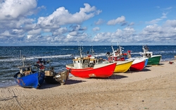Fischereihafen in Chopach
