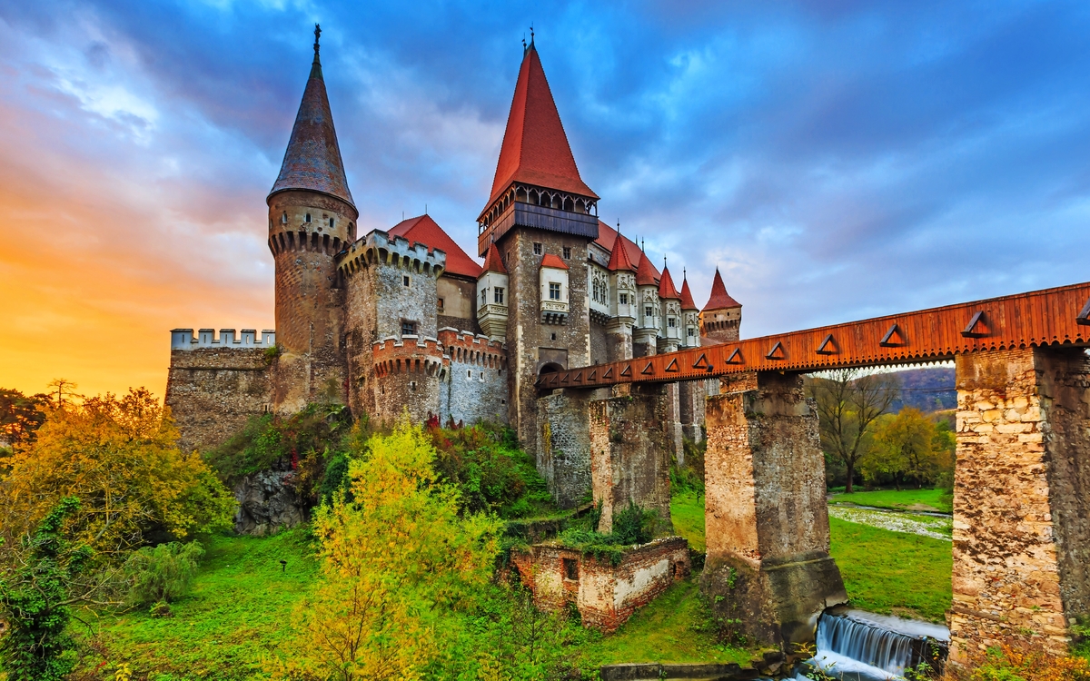 Hunyad Schloß / Corvin Schloss in Hunedoara, Rumänien.
