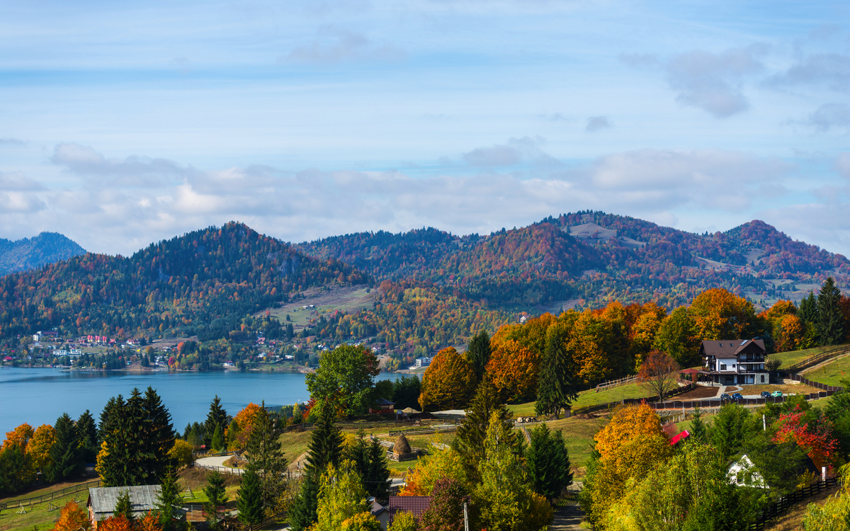 rumänisches Bergpanorama