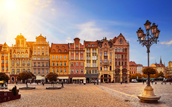 Zentraler Marktplatz in Breslau