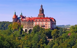 Schloss Fuerstenstein in Schlesien - castle Fuerstenstein in Silesia