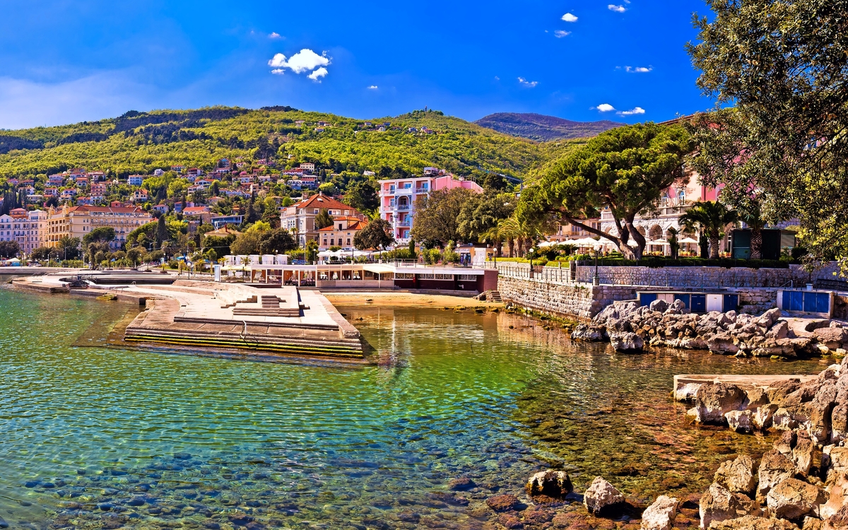 Promenade von Opatija, Kroatien