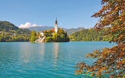 Bleder See in den Julischen Alpen in Slowenien