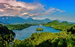 Blejski Otok im Bleder See, Slowenien