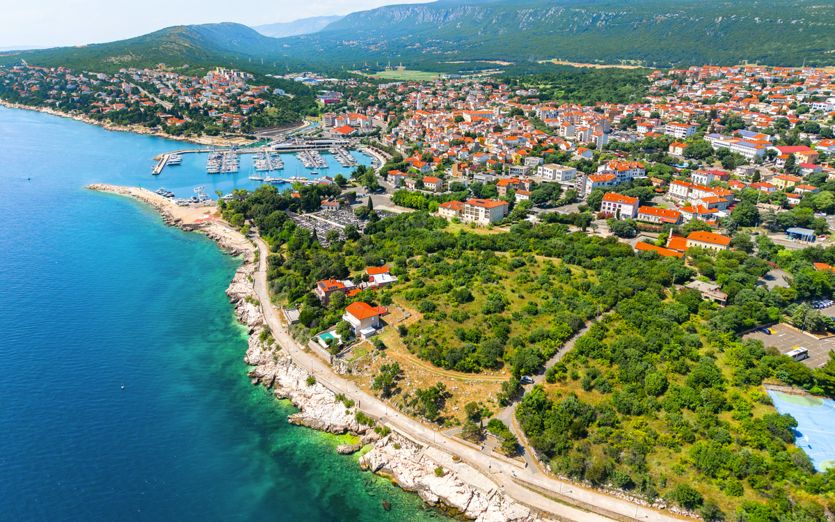 Novi Vinodolski an der adriatischen Küste