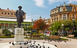 Kasalisni Park und Ivan Zajc Monument in Rijeka, Kroatien