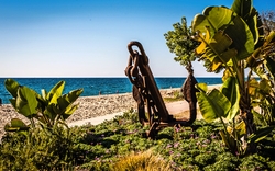 Anker an Uferpromenade von Pineda de Mar