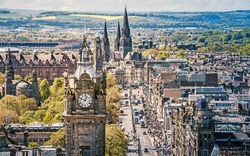 Princes Street in Edinburgh