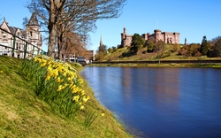 Inverness Castle und Fluss Ness, Schottland