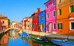 Burano in Venetien, Italien