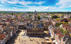 Panoramablick auf Delft