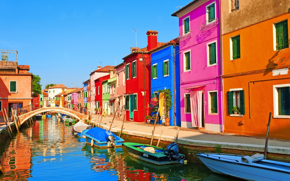 Burano in Venetien, Italien