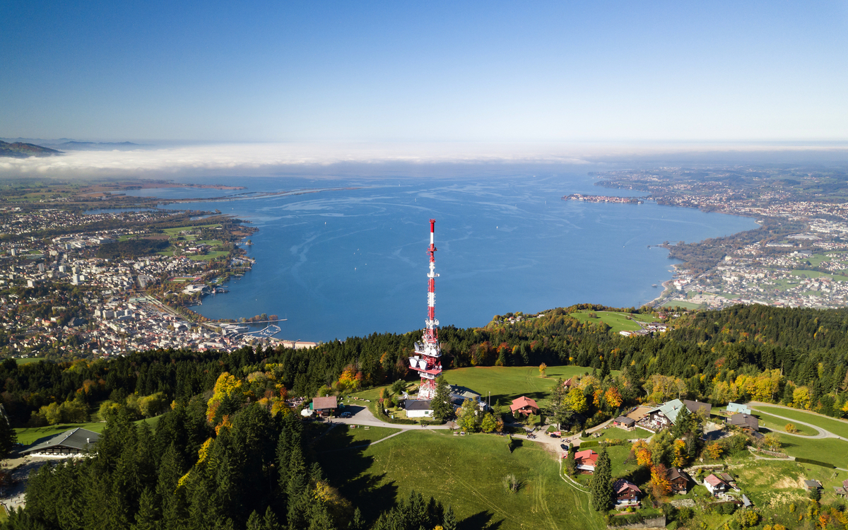 Blick vom Pfänder auf den Bodensee