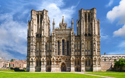 Westfront der Kathedrale von Wells