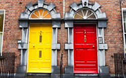 Häuserfassaden in Dublin