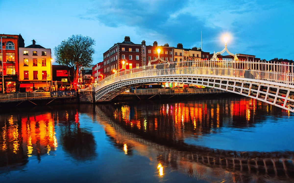 Dublin, Nachtansicht 