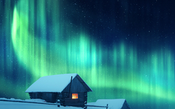 Polarlichter über Lappland