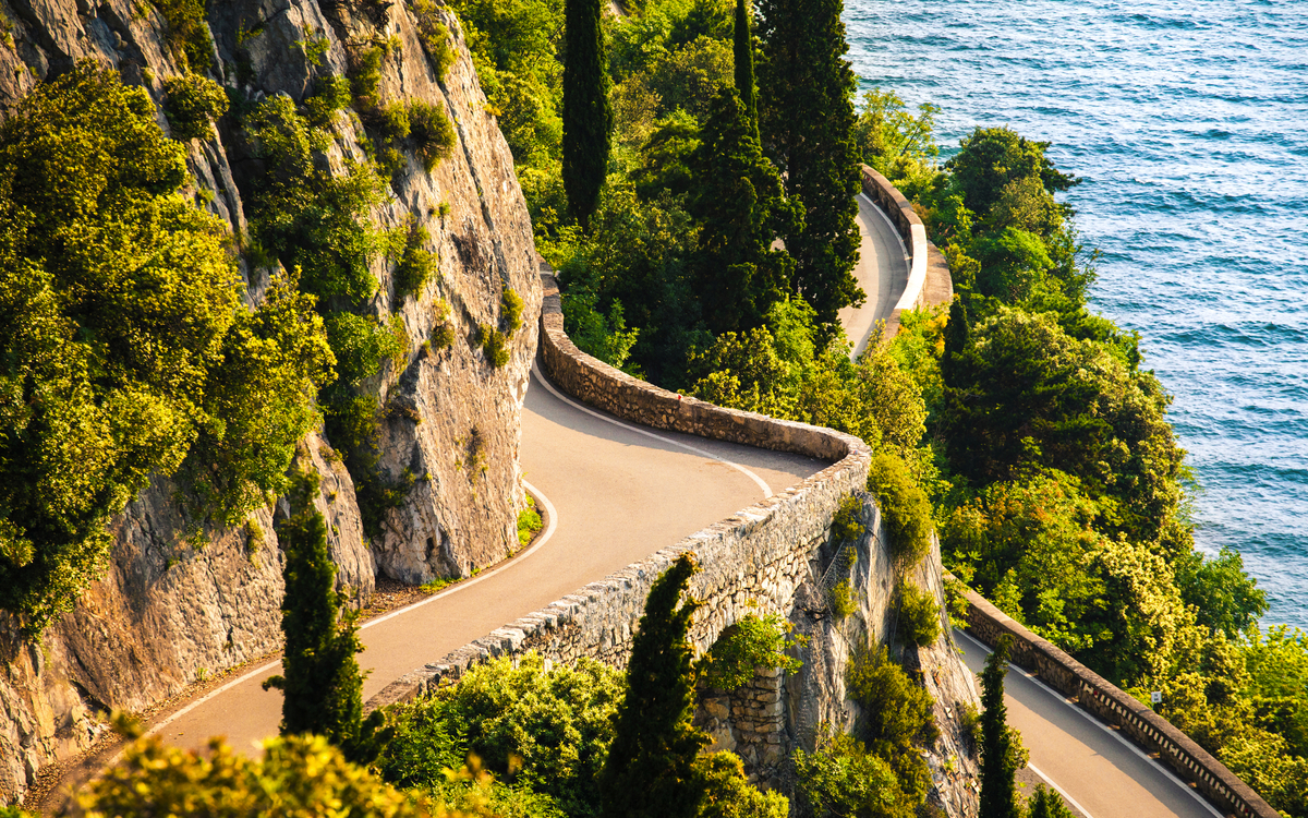 Serpentinen am Gardasee
