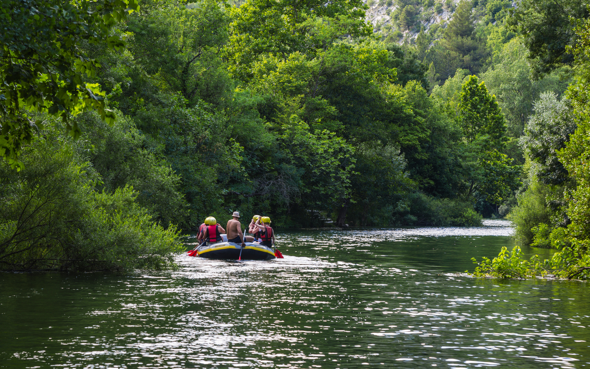 Rafting auf dem Fluss Cetina