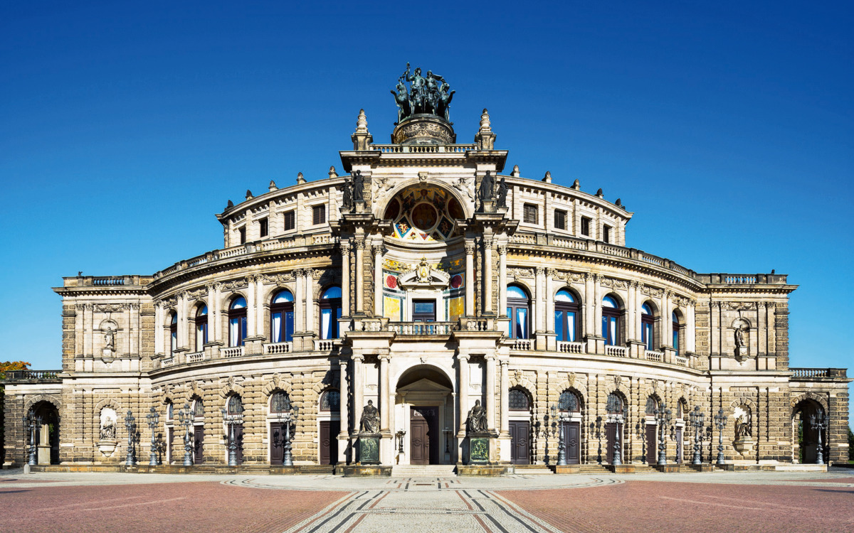 Semperoper in Dresden, Deutschland