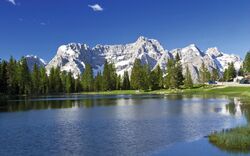 See und Berge in Südtirol