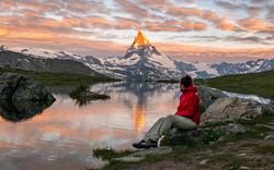 Stellisee am Matterhorn, Schweiz