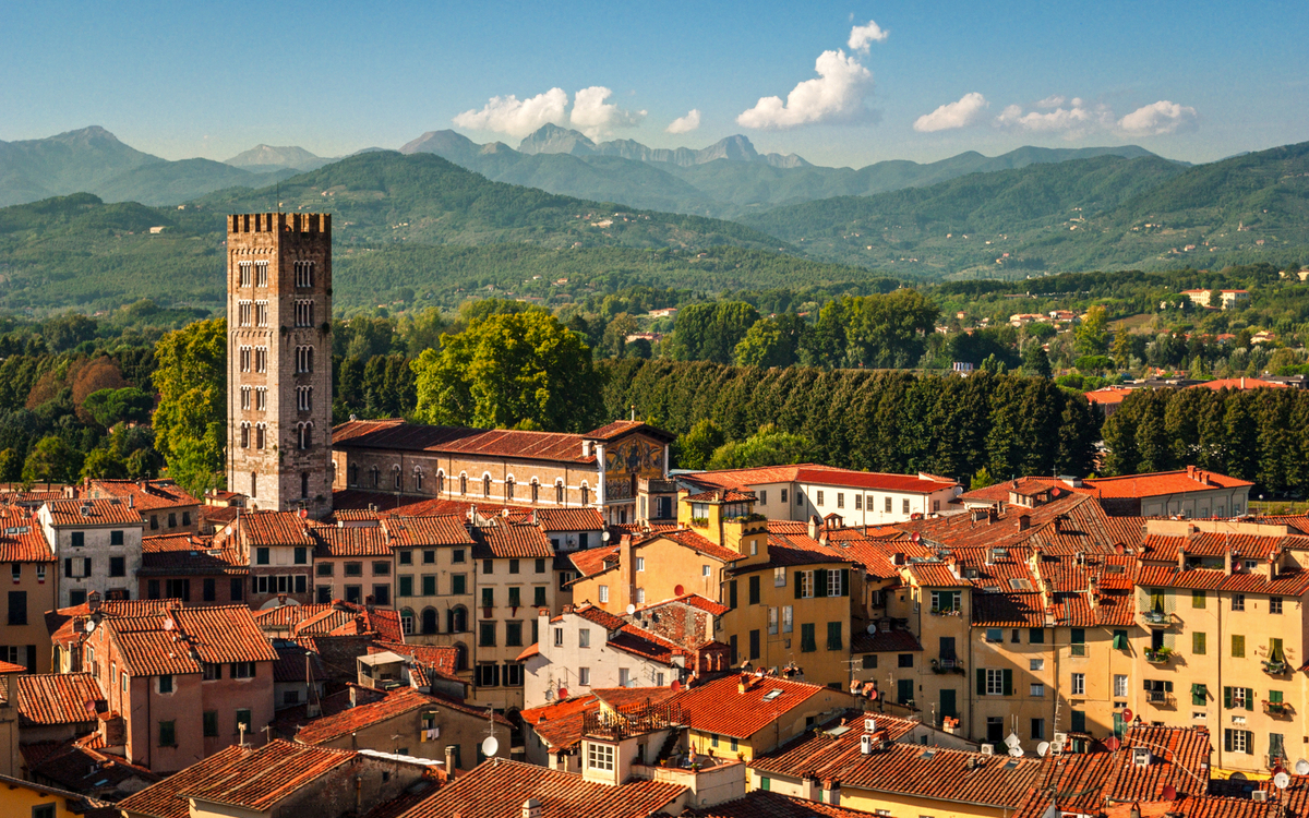 Lucca in der Toskana