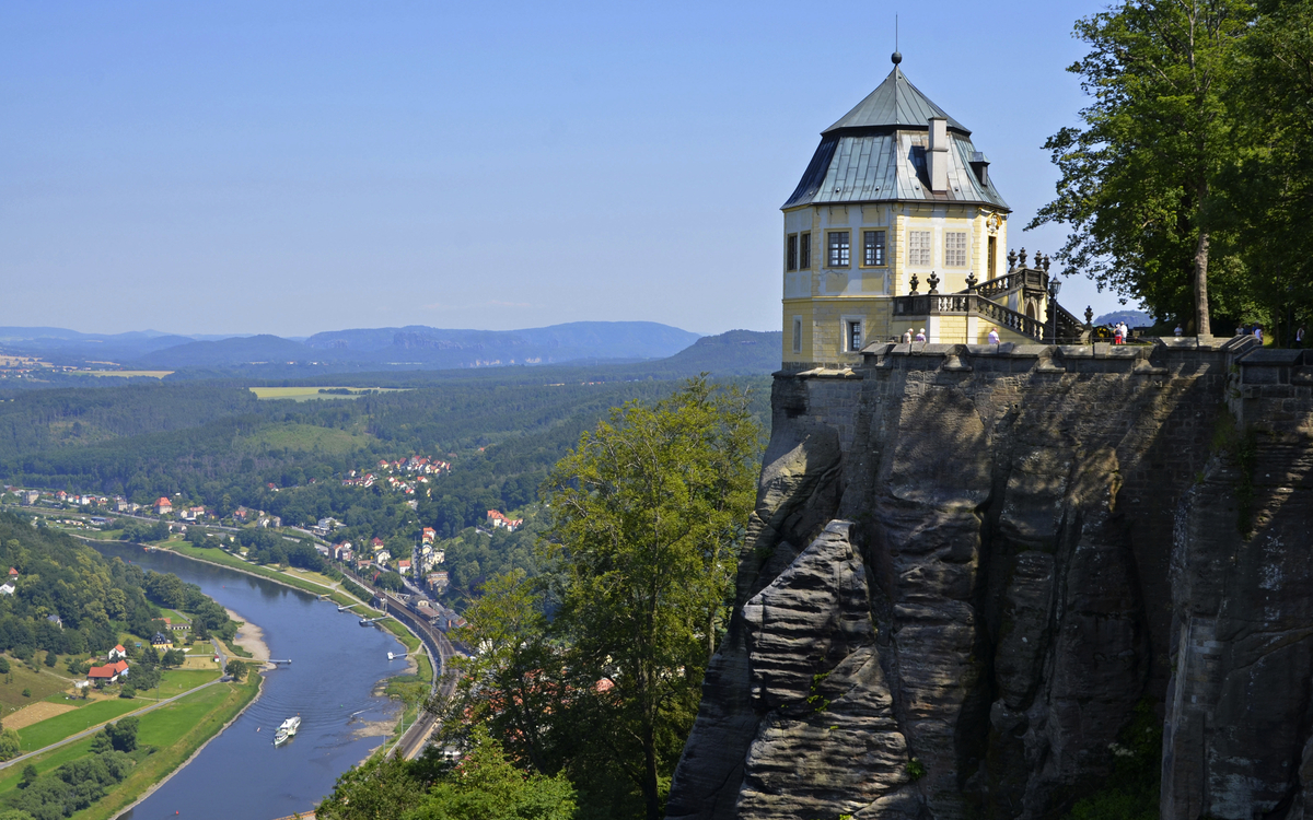 Festung Königstein im Elbsandsteingebirge