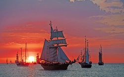 Segelschiffe auf der Hanse Sail