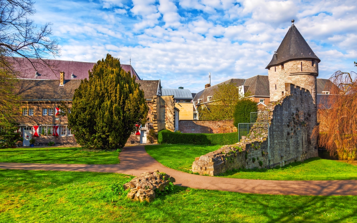 mittelalterlichen Stadtmauer in Maastricht, Niederlande