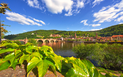 Heidelberg am Neckar, Altstadt Heidelberg mit Heidelberger Schloss